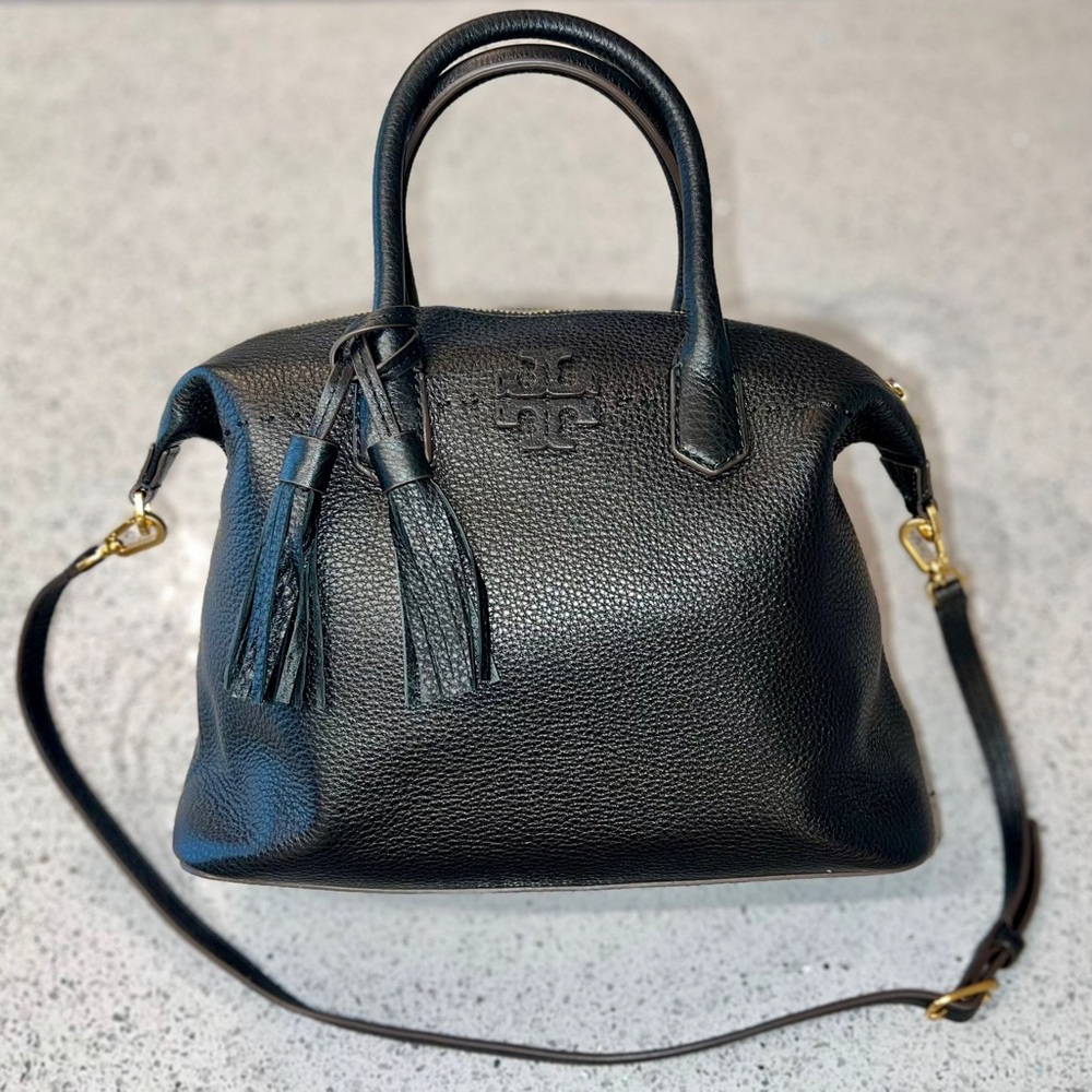 Tory Birch💫🤩 Black Bag with Gold Zipper
